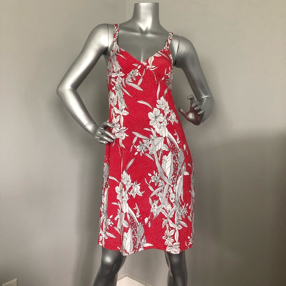 Mu’umu’u Heaven dress made from recycled Aloha fabrics in black, white &…